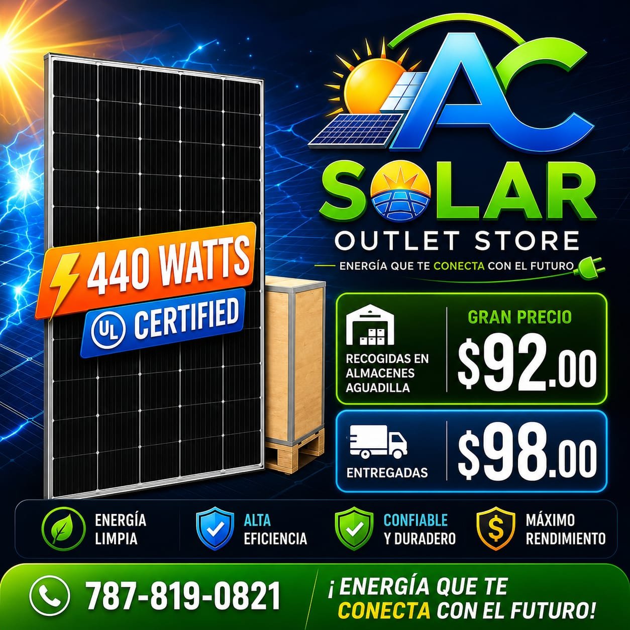 Placas Solares 440W